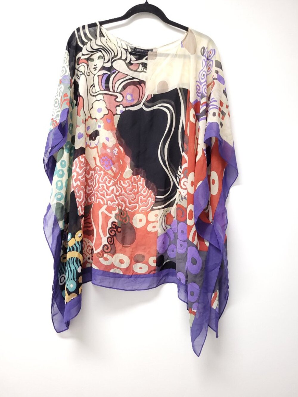 The Metropolitan Museum Of Art Silk Light Weight Kimono One Size Multicolor